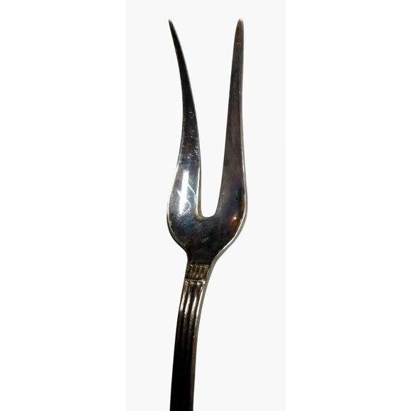 International Trading Condiment Fork Vintage Silver Swedish Ornate - Picture 5 of 6